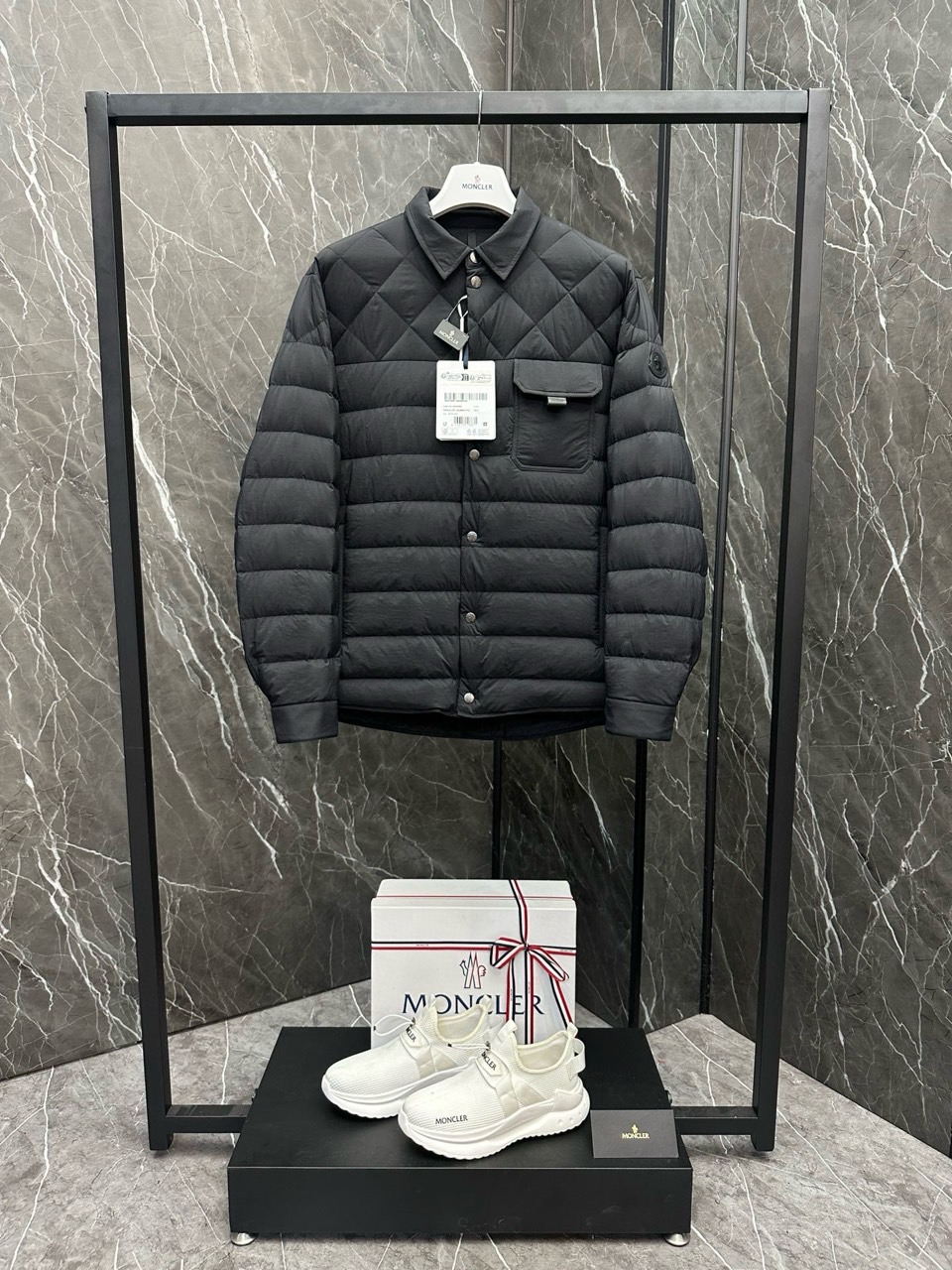 2024 FW 몽클레어 Iseran 남성 프리미엄급 셔츠형 구스다운 경량자켓(매장판)