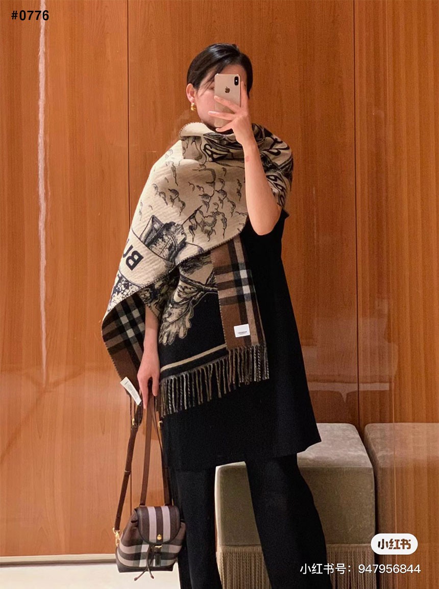 [BURBERRY] 버버리 EKD 캐시미어 머플러