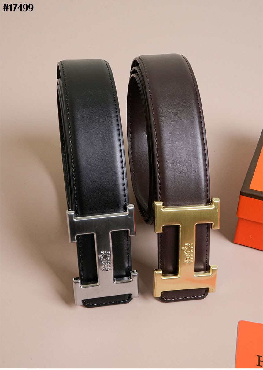[HERMES] 에르메스 H 버클 레더 벨트