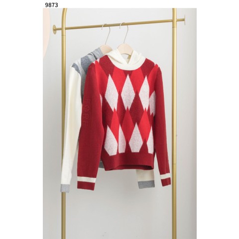 [G/FORE] 수입고급 DETACHABLE WINDPROOF ARGYLE SWEATER 신상입고