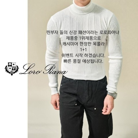 현빈 로로피아나 목폴라(Loro Piana)