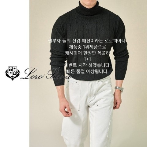 현빈 로로피아나 목폴라(Loro Piana)