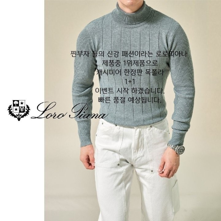 현빈 로로피아나 목폴라(Loro Piana)