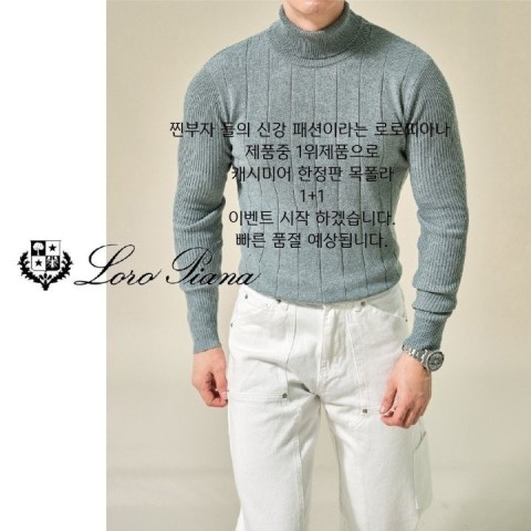 현빈 로로피아나 목폴라(Loro Piana)