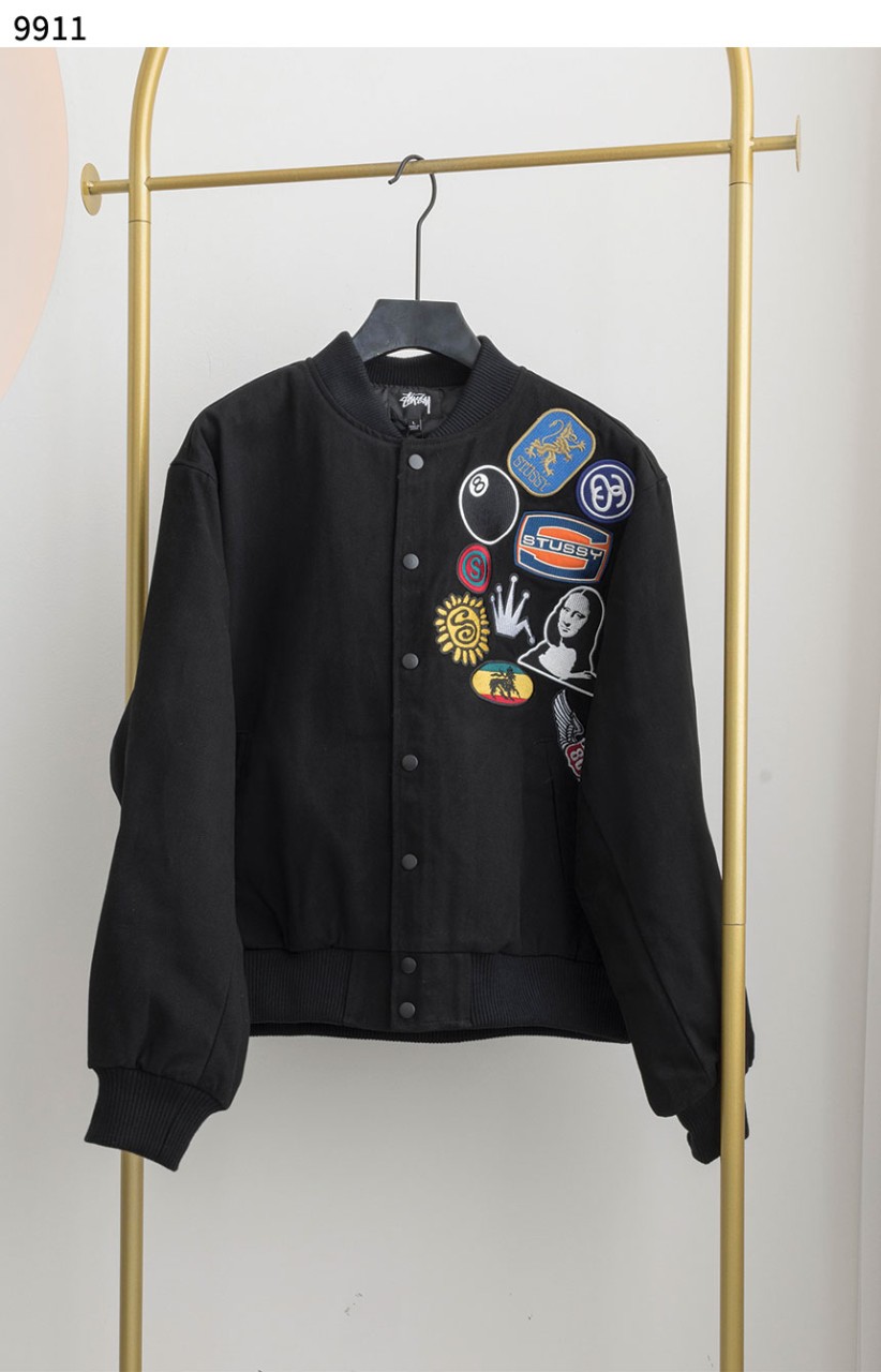 [Stüssy] 수입고급 스투시 수베니어 스타디움 봄버 블랙