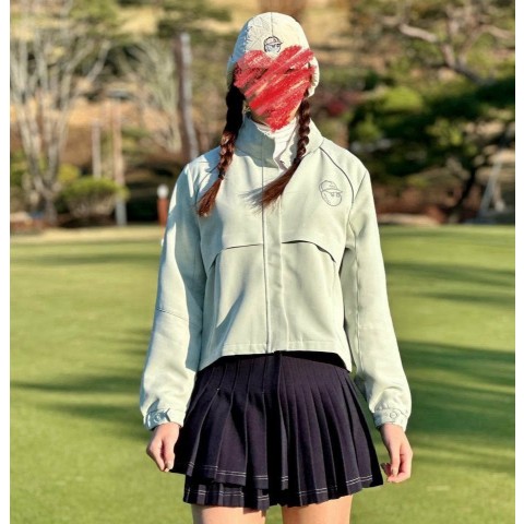 [ MALBON ] 말* 베이직 스윙 볼 파우치 방풍 자켓 (WOMEN)