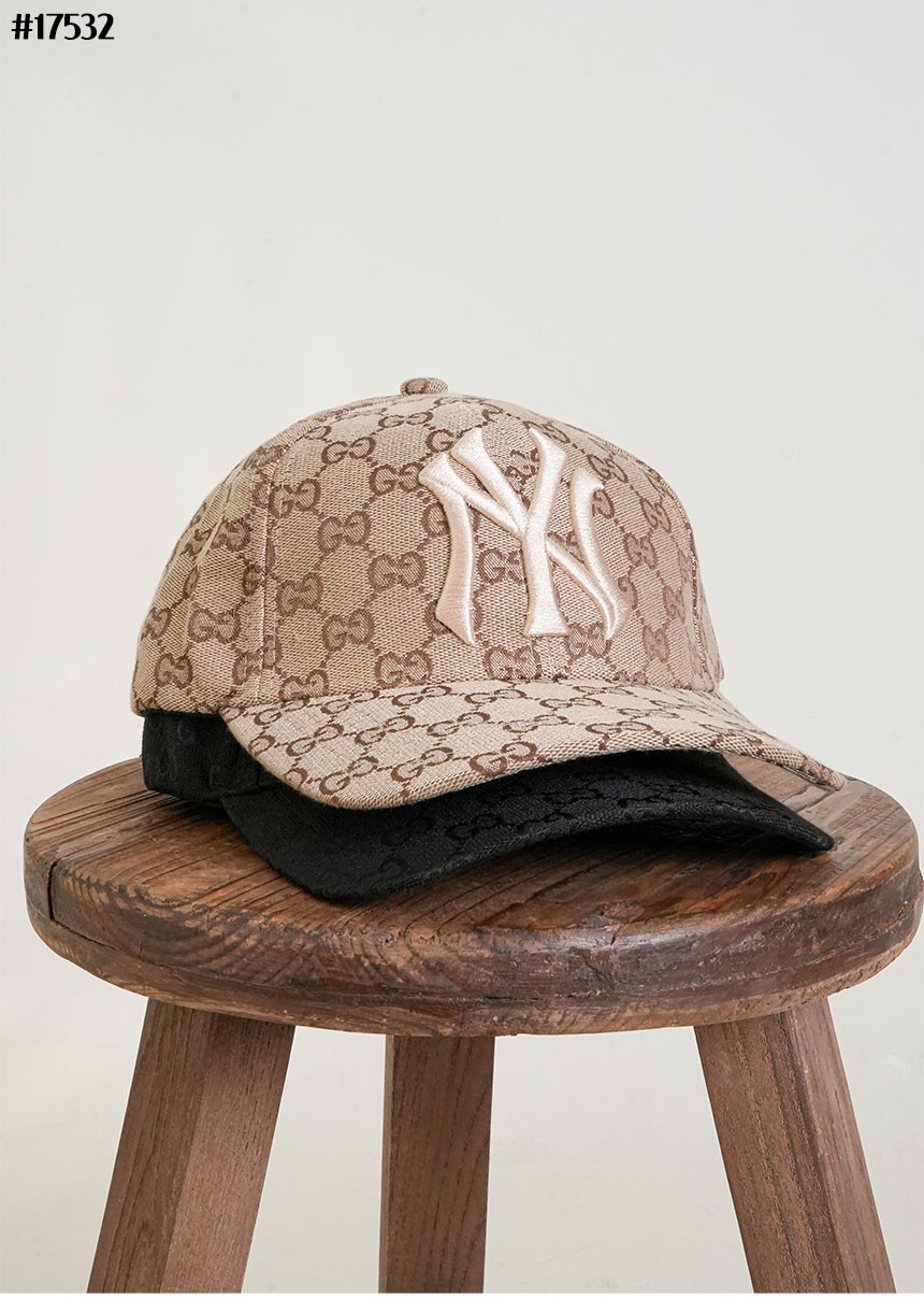 [GUCCI] 구찌 X MLB 자수 로고 GG 자카드 볼캡