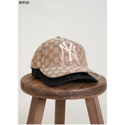 [GUCCI] 구찌 X MLB 자수 로고 GG 자카드 볼캡