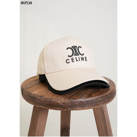 [CELINE] 셀린느 트리옹프 레터링 자수 로고 베이직 볼캡
