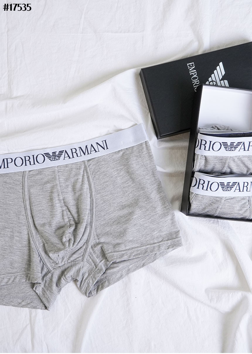 [EMPORIO ARMANI] 엠포리오 아르마니 ASV 이글스 로고 오가닉 코튼 복서 브리프 3PCS 셋