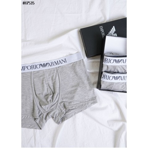 [EMPORIO ARMANI] 엠포리오 아르마니 ASV 이글스 로고 오가닉 코튼 복서 브리프 3PCS 셋