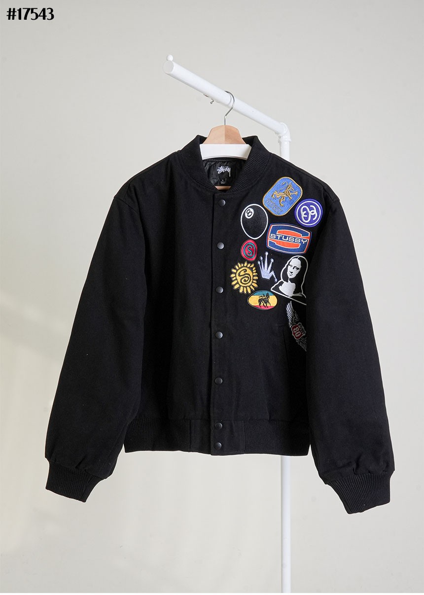 [STUSSY] 스투시 수베니어 스타디움 퀄티드 봄버 자켓