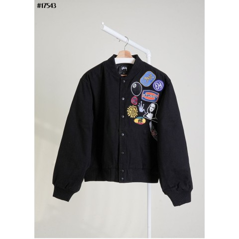 [STUSSY] 스투시 수베니어 스타디움 퀄티드 봄버 자켓