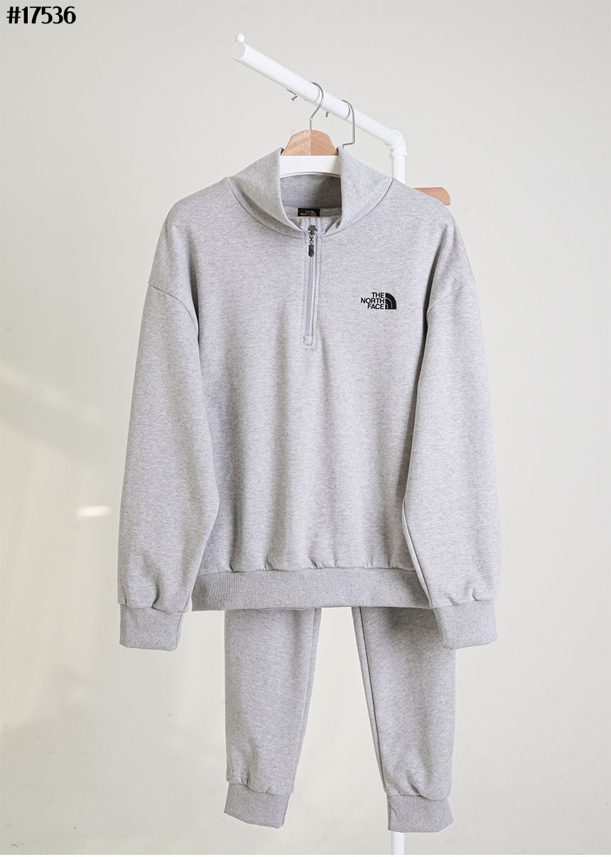 [THE NORTH FACE] 노스페이스 자수 로고 테리 아노락 자켓 & 테리 조거 팬츠