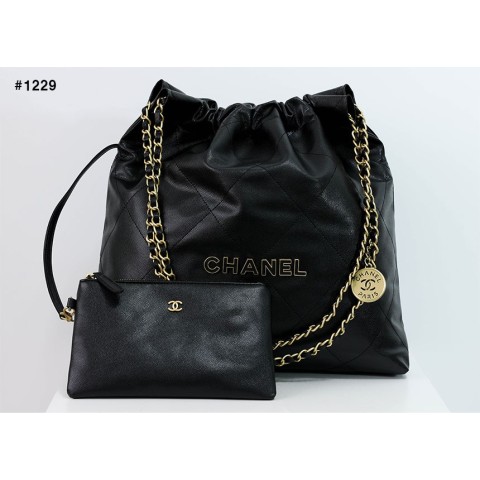 [CHANEL] 샤넬 22백 스몰 캐비어 호보백