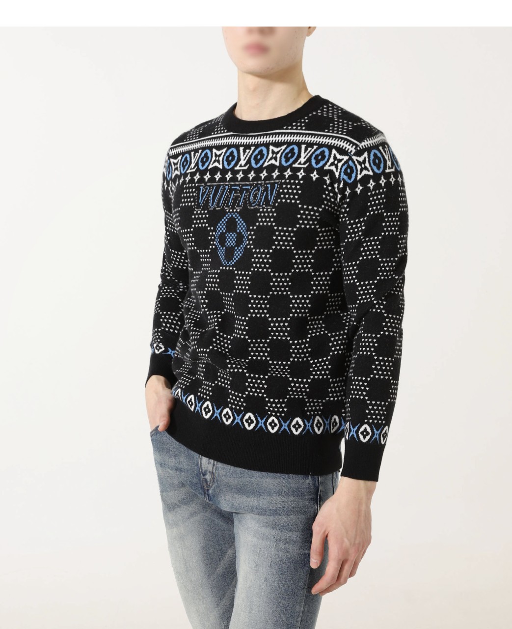 [ L.V ] 수입 24fw Lv 페어 아이즐 풀오버 니트