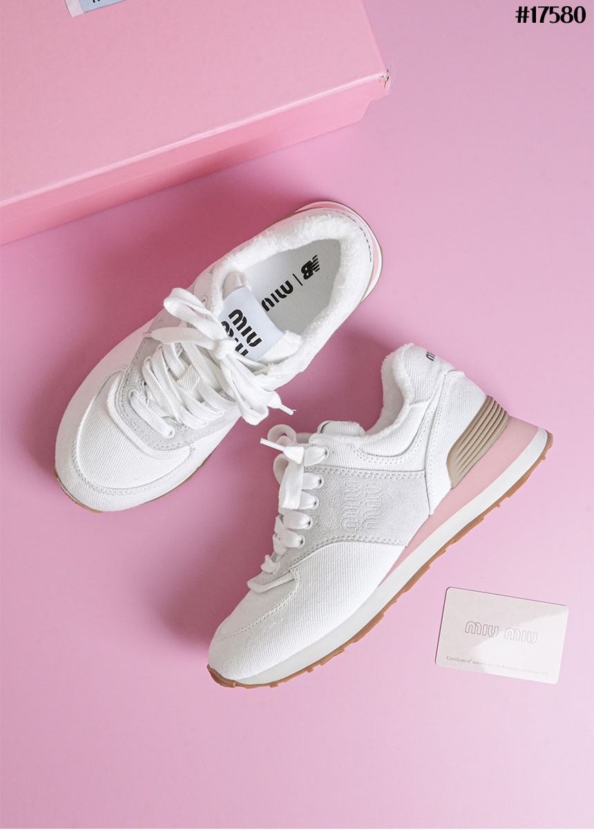 [MIUMIU] 미우미우 X 뉴발란스 574 데님 스니커즈
