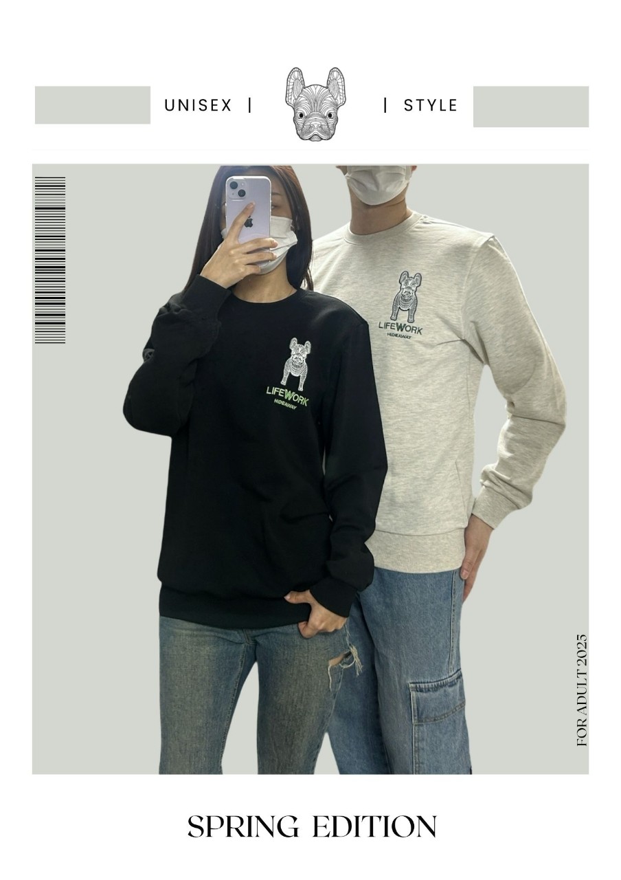 【라***】 로고 패치 맨투맨