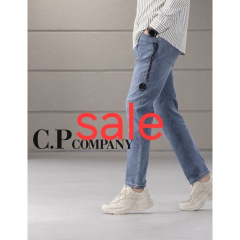 [ C.P ] 수입 워싱 렌즈 지퍼포켓 진