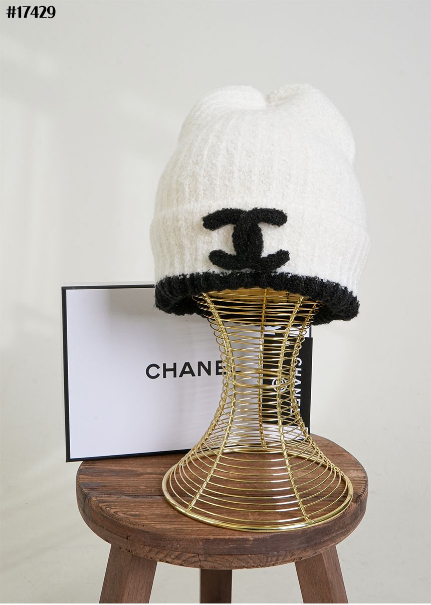 [CHANEL] 샤넬 CC 캐시미어 니트 비니