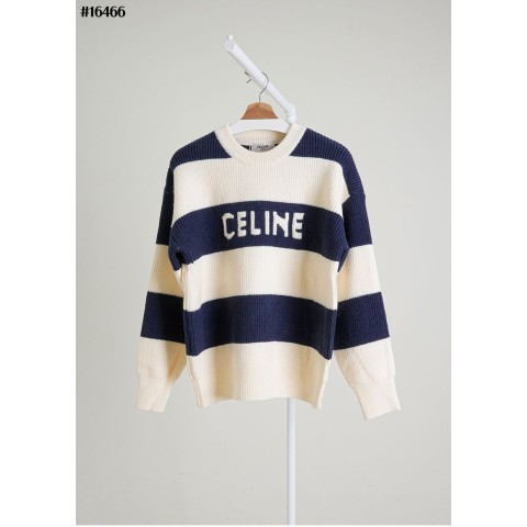 [CELINE] 셀린느 스트라이프 울 자카드 니트 풀오버