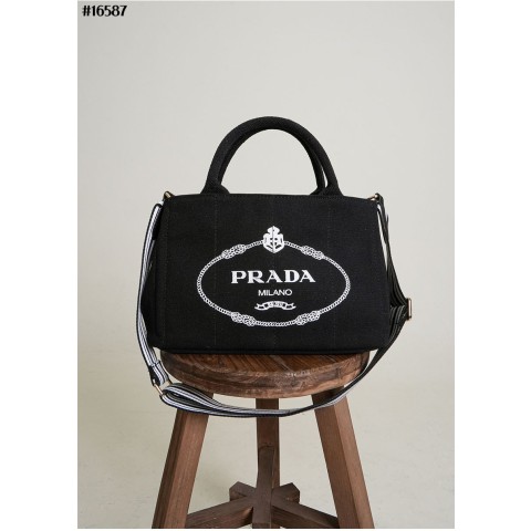 [PRADA] 프라다 카나파 캔버스 토트 백