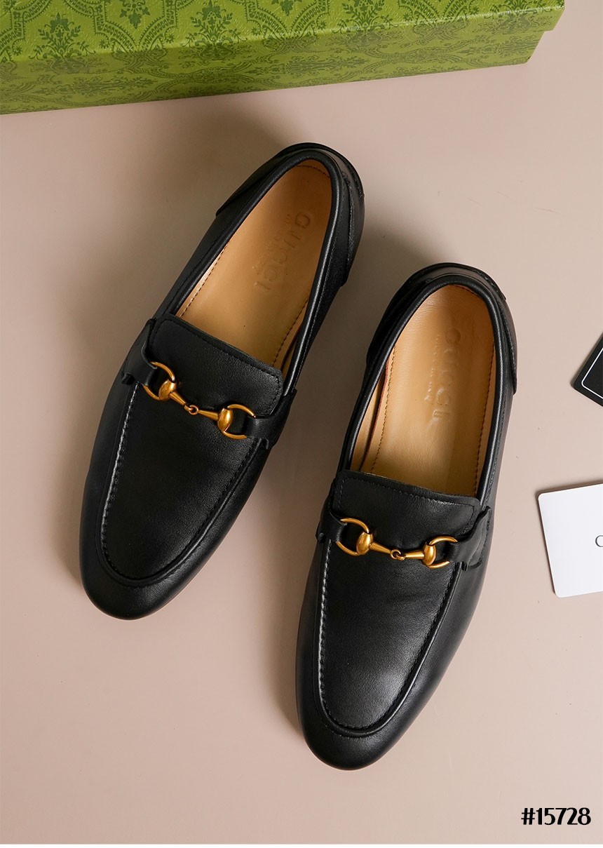 [GUCCI] 구찌 1953 홀스빗 레더 로퍼