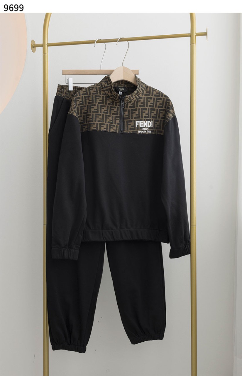 [FENDI] 수입고급 펜디 FF로고 아노락 조거팬츠 트레이닝 셋업