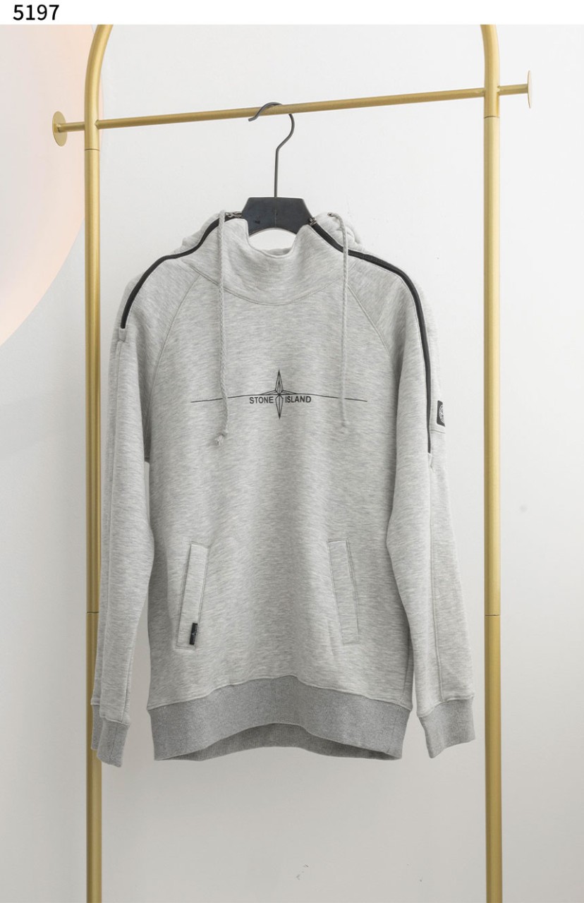 [STONE ISLAND] 수입고급 스톤 오프다이 유니섹스 기모 후드티