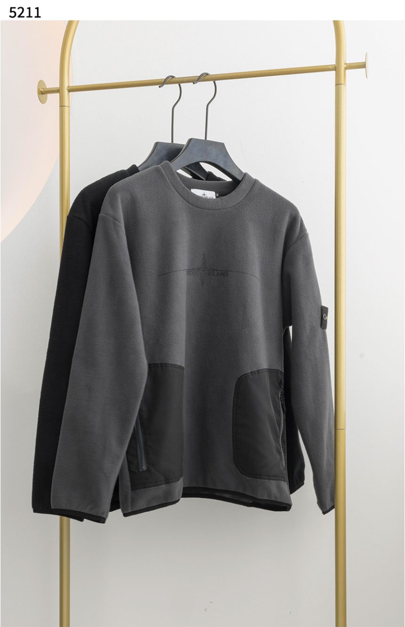[STONE ISLAND] 수입고급 포켓 후리스 맨투맨