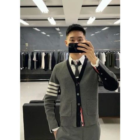 2025 SS 톰브라운 남여공용 프리미엄급 멀티칼라 4Bar 가디건(매장판)