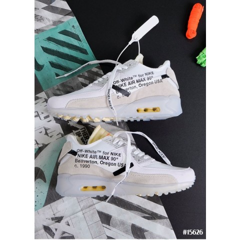 [NIKE] 나이키 X 오프화이트 에어맥스 90 V2 화이트