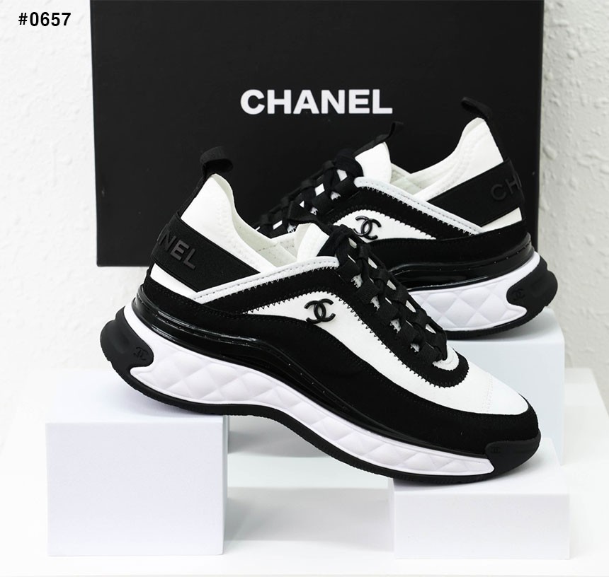 CHANEL] 샤넬 믹스드파이버 범고래 스니커즈