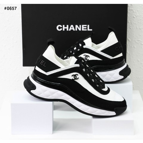 CHANEL] 샤넬 믹스드파이버 범고래 스니커즈