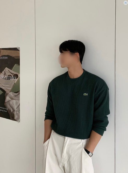LC 베이직골지맨투맨
