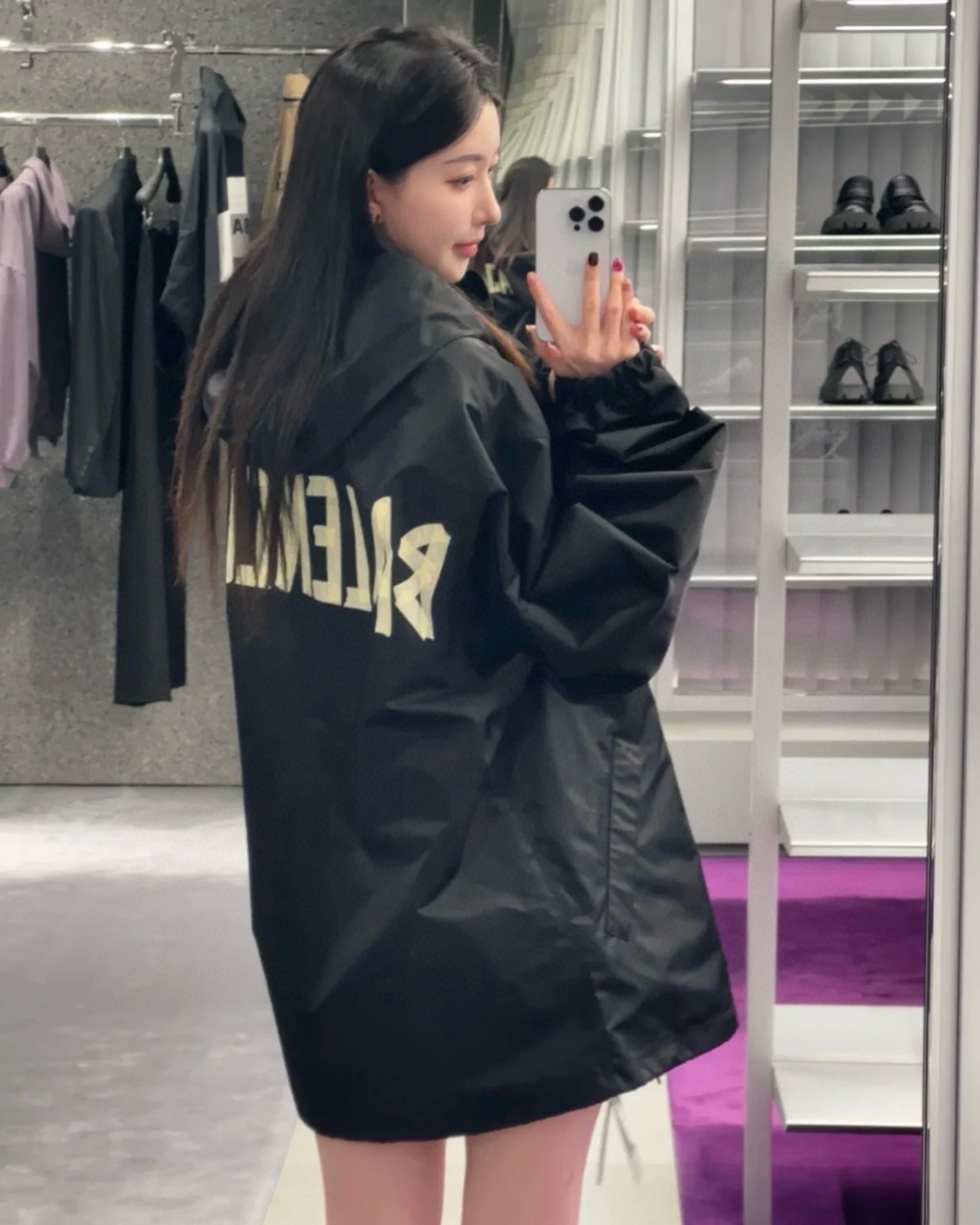 2025 SS 발렌시아가 테이프 남여공용 프리미엄급 나일론 윈드스토퍼(매장판)