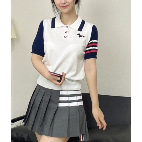 T 헥터 칼라단추 카라 반팔  니트(7379)