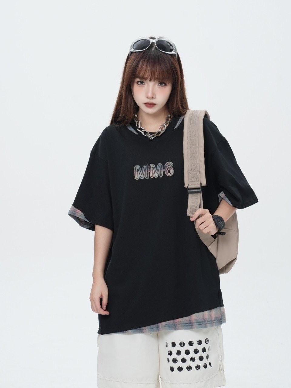 25 SS 메* 마르지*라 덧댐라운드 티셔츠