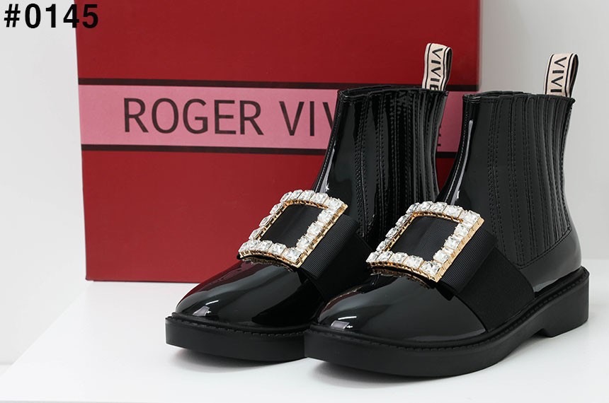 [ROGER VIVIER] 로저비비에 비브 레인저스 스트라스 버클 첼시 부츠