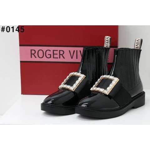 [ROGER VIVIER] 로저비비에 비브 레인저스 스트라스 버클 첼시 부츠