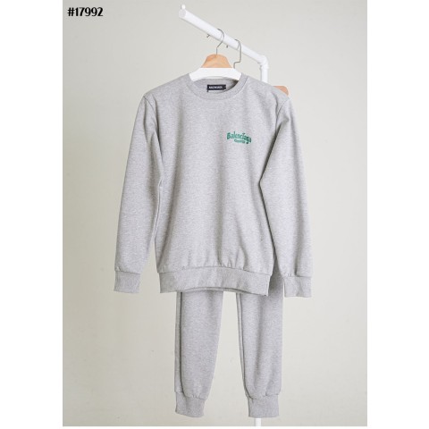 [BALENCIAGA] 발렌시아가 퓨어 프리미엄 그래픽 맨투맨 티셔츠 & 밴딩 테리 팬츠 셋