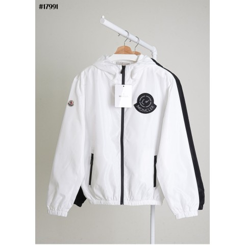 [MONCLER] 몽클레어 플라그먼트 매쉬 로고 패치 윈드브레이커 후드 자켓