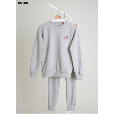 [NIKE] 나이키 X 조던 덩크 그래픽 맨투맨 티셔츠 & 밴딩 테리 팬츠 셋