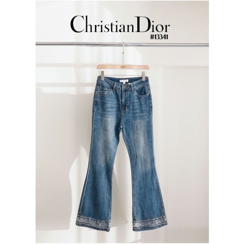 [DIOR] 크리스찬 디올 여성 빈티지 레터링 부츠컷 데님 팬츠