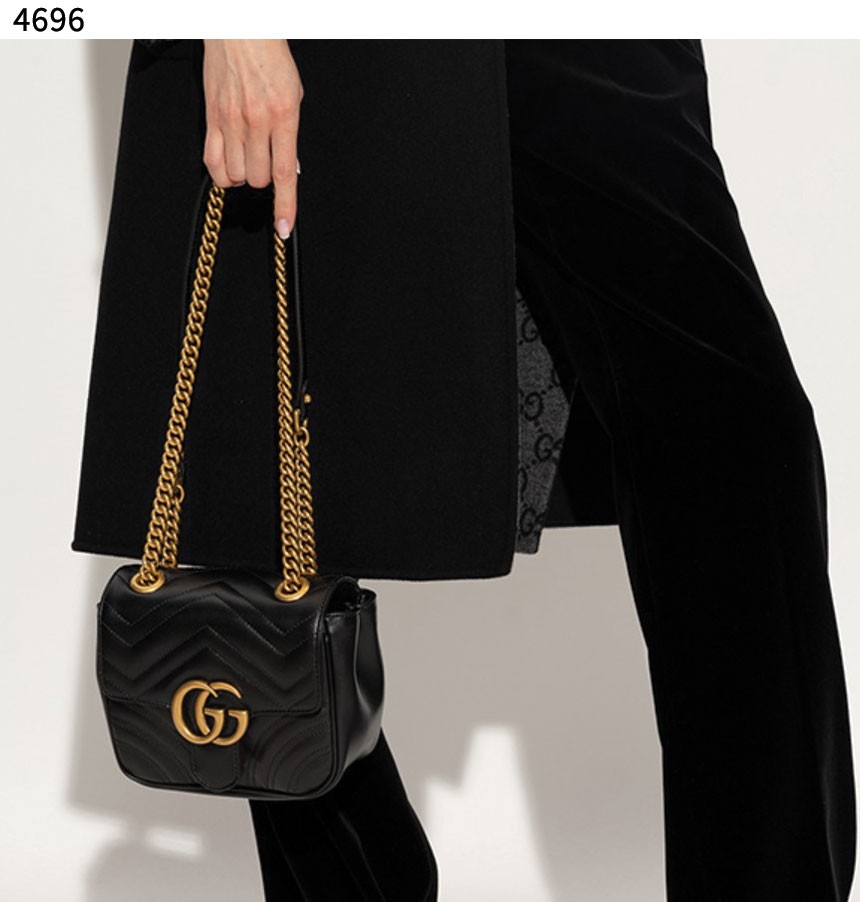 [Gucci] 수입프리미엄급 GG 마몽] 마틀라세 미니 토트백