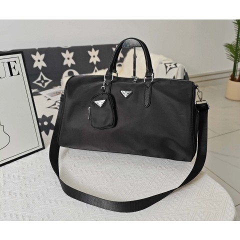 [PRADA] 프라다 리나일론 미니 파우치 보스턴 백
