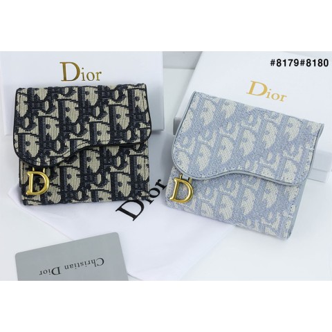 [DIOR] 크리스찬 디올 수입고급 새들 로터스 반지갑