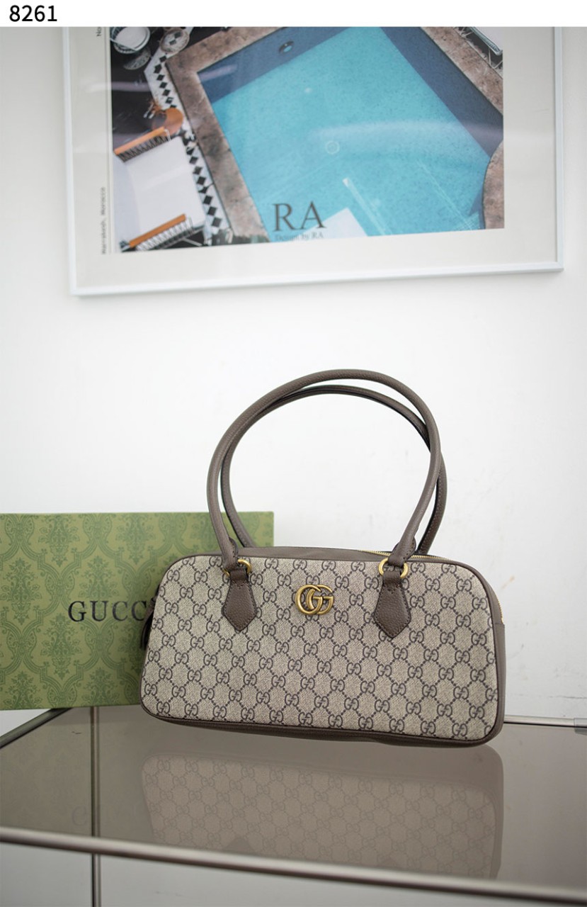 [GUCCI] 구찌 GG 수프림 캔버스 탑핸들백