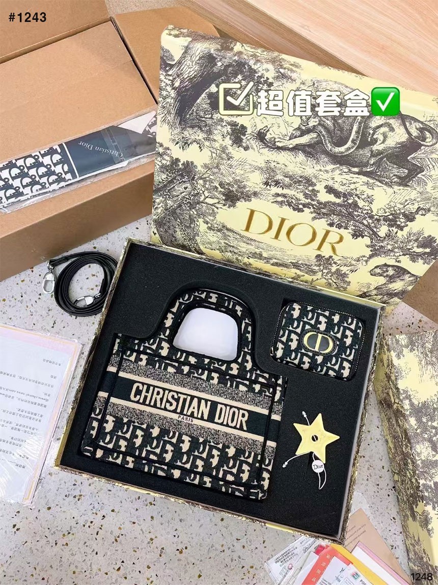[DIOR] 크리스찬 디올 미니 북 토트백 3종 셋