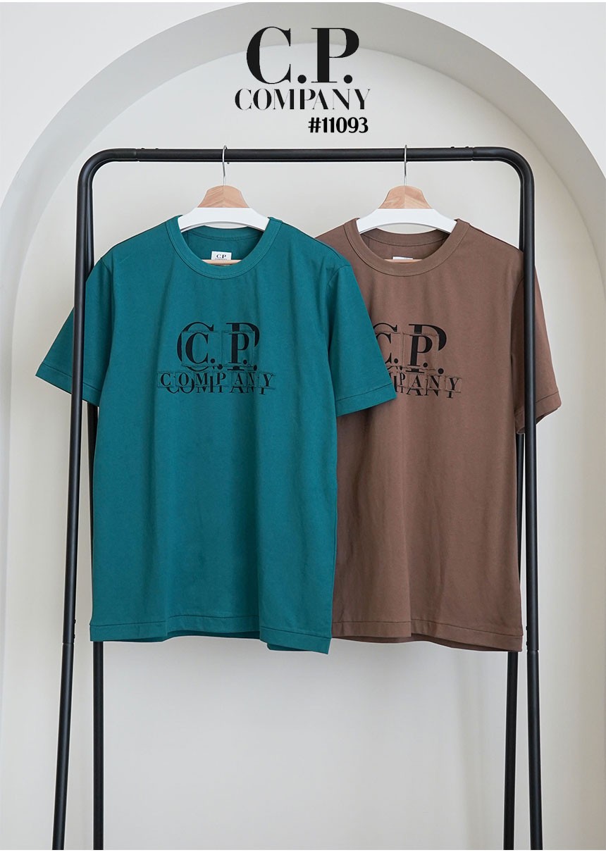 [C.Pcompany] 씨피컴퍼니 큐브 이니셜로고 가먼트 져지티셔츠